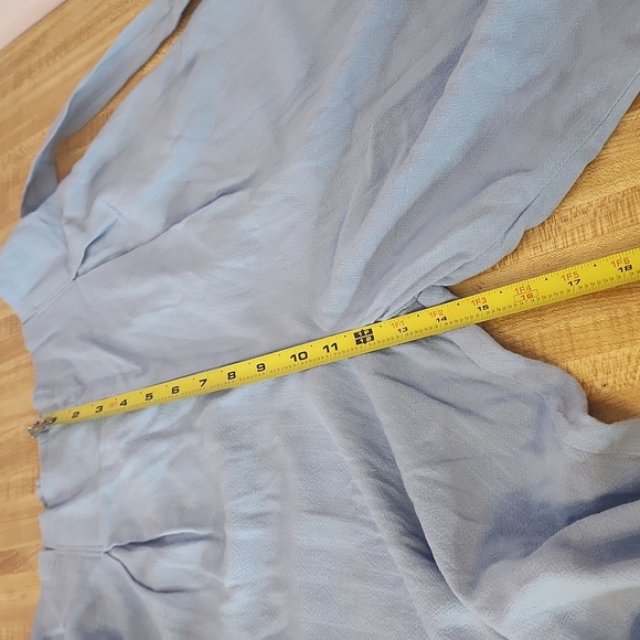 SIENNA SKY Women's Light Blue Wide-Leg Pants, size L - Picture 10 of 12